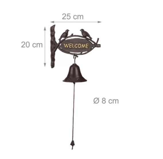 Iron Welcome Dinner Bell 3
