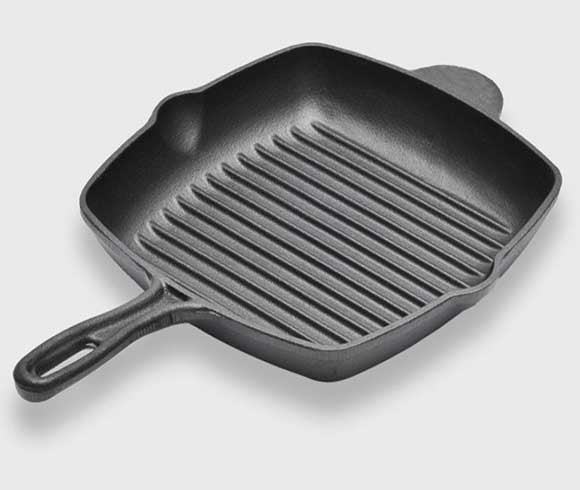 26cm Cast Iron Grill Pan 2
