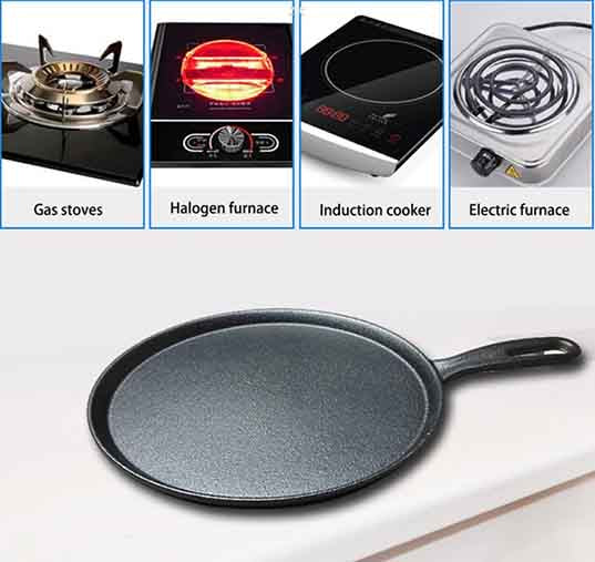 26cm Round Griddle Frying Pan 2
