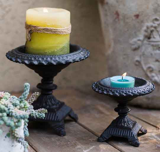 Cast Iron Candle Holder (Large) 2