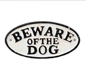 dog Oval Sign 01