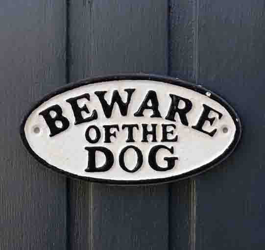 dog Oval Sign 02