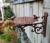Rustic Brown Two Birds Bath Bracket 1