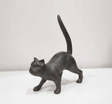 Cast Iron Cat Sculpture 1