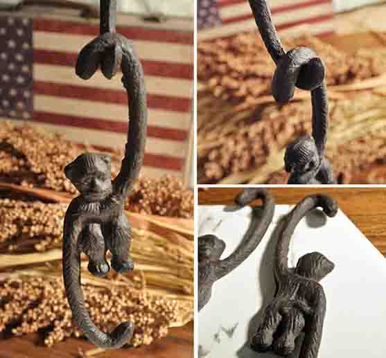 Cast Iron Monkey Hook 02