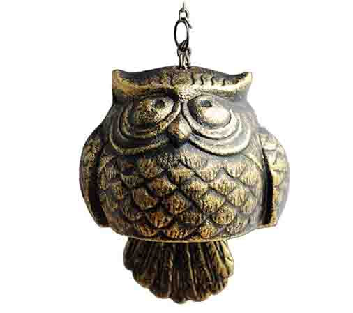 Cast Iron Owl Wind Chime 02
