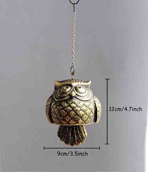 Cast Iron Owl Wind Chime 03