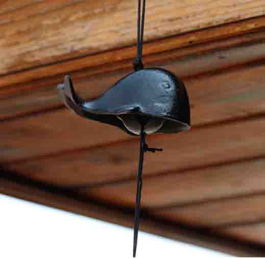 Cast Iron Whale Wind Chime 01